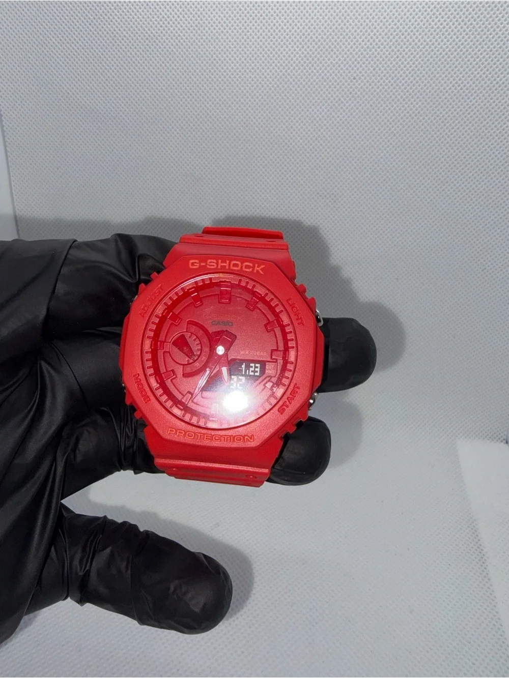 G-Shock Red Resin Analog-Digital Sport Watch
